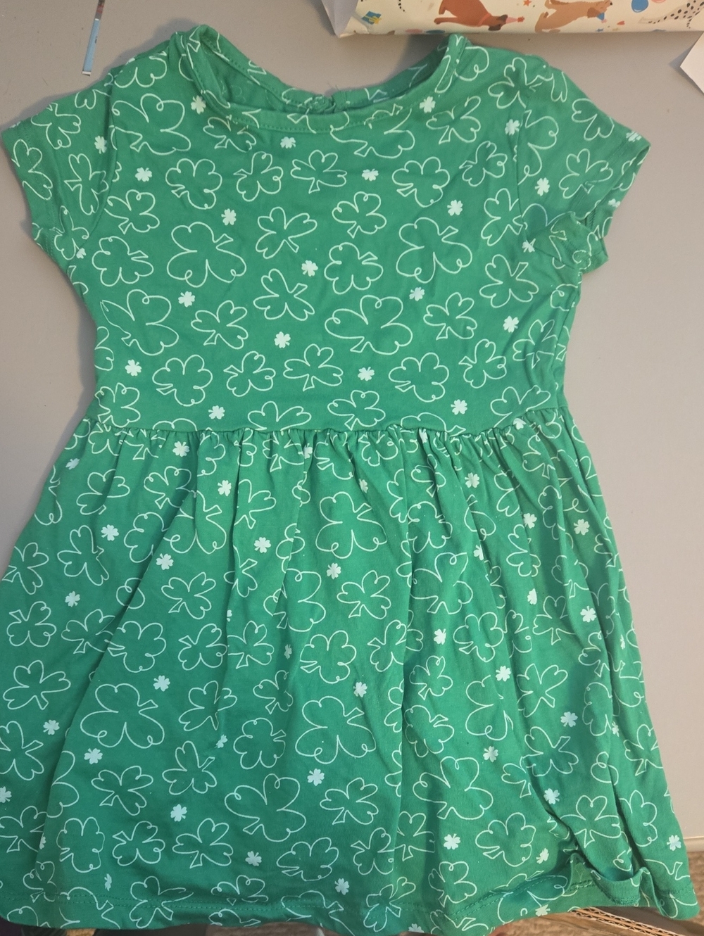 Girls' George Clover Print Dress 3T